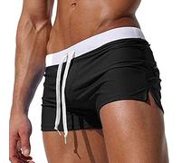 Maillot de Bain Homme Grande Taille Short Long Surf Slips Calecon Homme Vente Flash Bronzant Piscine Sexy Plage Transbronzant Fantaisie XXL Sport Unie Boxer Fantaisie L