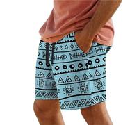 Maillot de bain Homme Mer Piscine Short Séchage Rapide Boxer grande taille Signé Bermuda Surf Beach Culottes Short Hawaïen Natation Vacances Cortez, Bleu ciel, 6XL