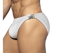 Maillot de Bain Homme - Mini Maillot de Bain sous-vêtements Bikini Sexy Moulant Serrage Nylon et Spandex Short de Bain avec Avant Tie pour Piscine Plage