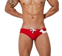 Maillot De Bain Homme Short Loup en Slip Boxer Push Up Bermuda Polyester Lot Short Culotte Sexy Swim Briefs Slips avec Cordon Réglable Culottes et Mini Chic Taille Haute Mens