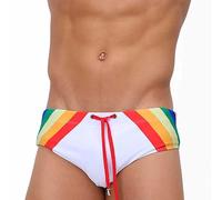 Maillot de Bain Homme - Taille Basse Short séchage Rapide Boxer de Bain Bonne élasticité Slip de Bain Imprimé pour la Plage et Le Surf