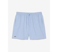 Maillot de bain Lacoste mi-long monochrome bleu clair - L