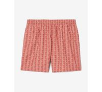 Maillot de bain Lacoste Mid Length Monogram Print rouge blanc - S