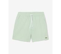 Maillot de bain Lacoste Mid Length Striped Textured vert blanc - L