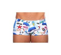 Maillot de bain mako shorty venice beach blanc multicolore