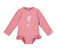Maillot de bain manches longues 1 pièce à volants Dreamy Pink (1-2 ans)