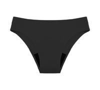 Maillot de Bain Menstruel Bas de Maillot de Bain Femme Absorbant Maillot De Bain Taille Haute Désign Classique Triangle Bas de Bikini de Plage Ventre Plat Plage Menstruel (01 Noir, M)