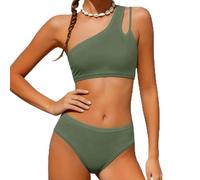 Maillot de Bain Menstruel Bikini 2 Pièces Ado Fille, Ensemble Bikini et Shorty Menstruel Adolescentes, Tenue de Plage Natation Piscine pour 7-16 Ans, Maillot de Bain Fille Été Beachwear