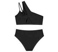 Maillot de Bain Menstruel Bikini 2 Pièces Ado Fille Ensemble Bikini Shorty et Tanga Menstruel Adolescentes Tenue de Plage Natation Piscine Mode Plage pour 7-16 Ans Maillot de Bain