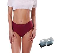 Maillot de Bain Menstruel Femme Absorbant Antifuite et Anti Odeur Bas de Maillot de Bikini Taille Haute Maillot de Bain Short Culotte de Bain Menstruelle Flux Léger à Modéré