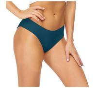 Maillot de Bain Menstruel Flux Abondant Culotte 4 Couches Bas Maillot Femme sans Coutures Regle Ado Sport Natation Plage Piscine Slip de Bikini Taille Haute Noir Adolescente Femme (Navy-C, S)