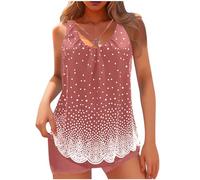 Maillot De Bain Menstruel Maillot De Bain Jupette Deux pièces pour Femmes, Coupe Slim, sans Manches, Fendu, été Femme Femme 2 Noir (Watermelon Red, L)