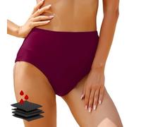 Maillot de Bain menstruel pour Adolescentes, Filles, Culotte Menstruelle, Fuite Menstruation Bas de Bikini Femme Short de Bain Absorbant Short de Bain Taille Haute Maillot de Bain Short Femme