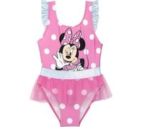 Maillot de bain Minnie Mouse - Rose et Blanc - Taille 7 ans - Maillot de bain fille - 85% Polyester et 15% Elasthanne - 210 gsm - Séchage rapide - Produit Original Fabriqué en Espagne