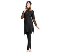 Maillot de Bain Modeste 3 pièces, Grande Taille, Manches Longues, Pantalon, Bonnet, Couverture Totale#Z