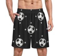 Maillot De Bain Motif De Football De Dessin Animé pour Homme Short De Planche Séchage Rapide,Doublure en Maille Swim Shorts pour Vacance Loisir Été S
