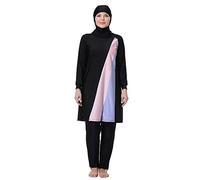 Maillot de Bain Musulman Femme Islamique Hijab Couverture Complète 3 pièces Maillot de Bain Beachwear Burqini Burkini H1031 3XL