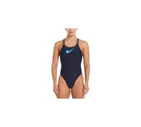 Maillot de bain nike swim hydrastrong 3d swoosh bleu femme