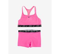 Maillot de bain Nike Swim Logo Tape Racerback rose noir fille - S