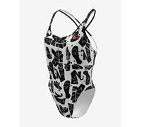 Maillot de bain Nike Swim Modern Spiderback noir blanc femme - 36