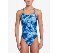 Maillot de bain Nike Swim Performance Practice Cutout One Piece bleu blanc femme - 40