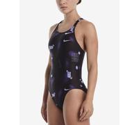 Maillot de bain Nike Swim Performance Practice Fastback One Piece noir lilas femme - 34