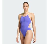 Adidas Ripstream 3 Stripes Tie Back Swimsuit Violet 40 Femme
