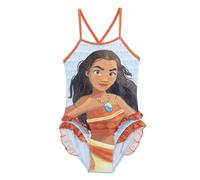 Maillot de bain officiel Moana pour enfants | Maillot de bain Disney | Maillot de bain pour filles | Maillot de bain Moana pour enfants | Tailles 3 à 7, bleu, 3 ans