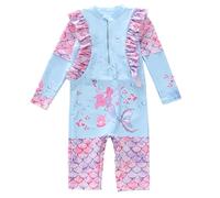 Maillot de Bain Piscine Fille, Maillot de Bain Fille Princesse avec Volants pour Enfant Confortable Piscine Plage été nage