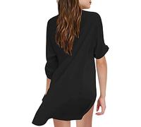 Maillot de bain pour, couverture de plage pour, chemise en mousseline de soie, bikini, maillot de bain, robe de plage, couverture de natation chemise garçon, Noir , 4-5 ans