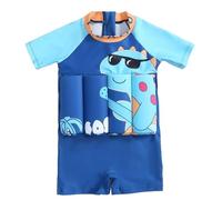 Maillot de bain pour enfant avec flottabilité - Maillot de bain à manches courtes avec aide à la natation - Séchage rapide - Brassards alternatifs - Sécurité de l'eau - Entraînement d'été