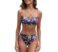 Maillot de bain pour femme - Style triangle, Marine, M