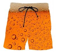 Maillot de Bain pour Homme Short de Plage imprimé en 3D avec Motif de bière Short de Sport décontracté à séchage Rapide pour l'extérieur Short de Bain