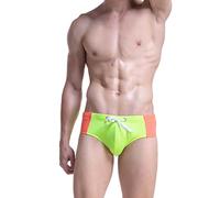 Maillot de bain pour homme - Slip serré - Court - Sexy - Short de bain pour homme - String - Coupe ajustée - Stretch - Short de bain pour homme - Été classique - Confortable - Amusant - Vert - XL