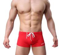 Maillot De Bain pour Homme - Slips Polyester Boxer Short Shorts Et Bermudas Garçon Peintre Culotte Fesses Bombées Trunks Boxers Slip avec Avant Tie Culottes Mini Sexy Chic Taille Haute Mens