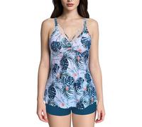 Maillot De Bain Push up Culotte Taille Haute Women Plus Size Tankini Swimsuits Two Piece Cutout Tummy Bathing Suits with Shorts Maillots Deux PièCes Femme Maillot'de Bain (Green, XXXXXL)