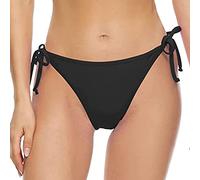 Maillot De Bain Shorty Culotte Menstruelle pour Femmes Bikini UPF 50+ Short Femme 1 Pieces Bas Gainant Slip Coton Taille Haute Natation Absorbant/antifuite Le Noir #2 L