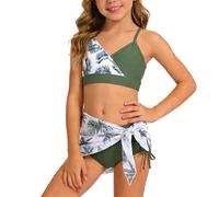Maillot de Bain Shorty Maillot de Bain Deux pièces pour Filles,Comprenant Un Adorable Haut Anti-UV et Un Short,idéal pour Les Tout-Petits et Les Jeunes Filles.Ce Deux pièces Mignon,composé d'un