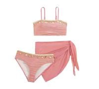 Maillot de Bain Shorty Maillot de Bain Deux pièces pour Filles,Haut Tankini et Short Unis pour Adolescentes et Jeunes Filles