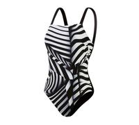 Maillot de bain - Speedo - ECO Square Neck Print - Noir - Blanc - Femme 46
