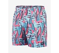 Maillot de bain Speedo Printed Leisure 16 Inch bleu clair rose - M