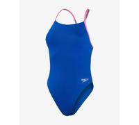 Maillot de bain Speedo Solid Lattice-Back bleu rose femme - 36