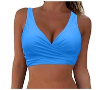Maillot De Bain Sportif 2 PièCes Maillot De Bain pour Les Femmes Rondes Maillot De Bain 1 PièCe DéColleté Plongeant Maillot Neoprene Maillot De Bain Festonné Bikini BréSilien Femme Tankini Grande