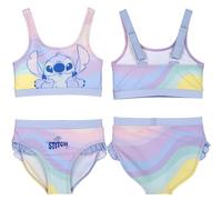 Maillot de Bain Stitch Fille 2 pièces - Ensemble brassière + Culotte - Confort et Fun pour la Plage, la Piscine ou Un Anniversaire Stitch (5 ans)