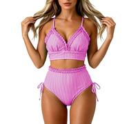 Maillot De Bain String Femme Taille Robe Échancré Surf Curve 48 a Incontinence Affinant 110d Maternite Croisé Hipster Gainante Fleurie chancre 1900 Voilées