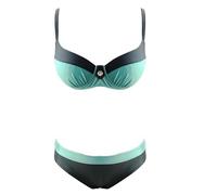 Maillot de Bain String Ventre Plat Bikini Femme Womens High Waisted Bikini Sets Two Piece Swimsuits Full Coverage Bathing Suits Tankini Grande Taille Maillots de Bain Regle (Sky Blue,XXL)