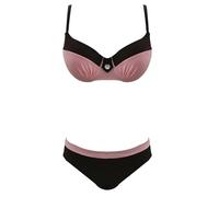 Maillot de Bain String Ventre Plat Bikini Femme Womens High Waisted Bikini Sets Two Piece Swimsuits Full Coverage Bathing Suits Tankini Grande Taille Maillots de Bain Regle (Pink,M)