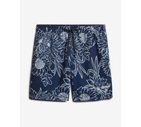 Maillot de bain Superdry Printed Swim 15 pouces bleu marine foncé blanc - L