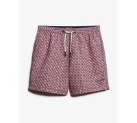 Maillot de bain Superdry Printed Swim 15 pouces rouge blanc bleu - XXL