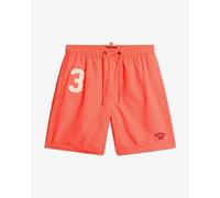 Maillot de bain Superdry Vintage Loco 17 pouces rouge corail - XL